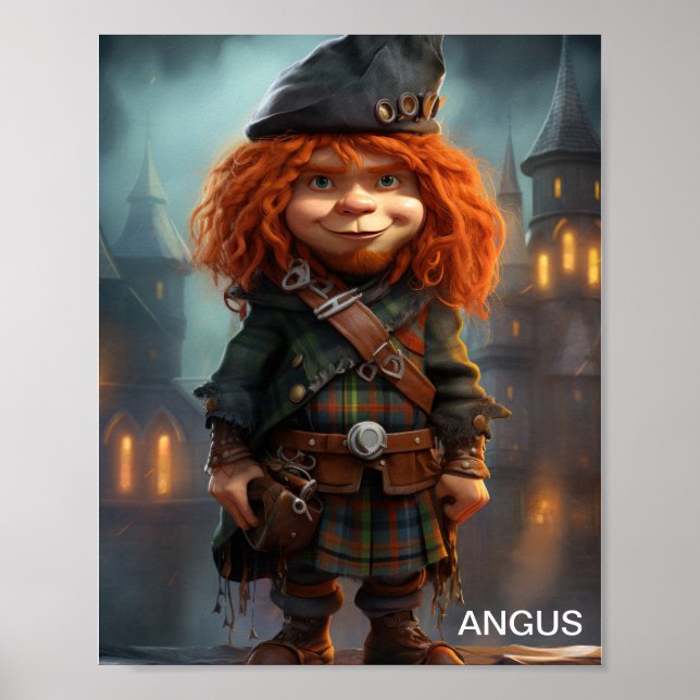 Poster Angus, The WeesScottish Highlander (Frente)