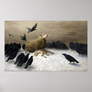 Poster Angústia de agosto Friedrich Albrecht Schenck