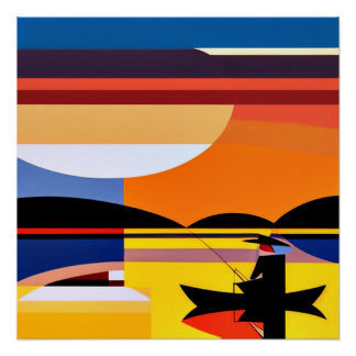 Póster Angústia no pôr do sol