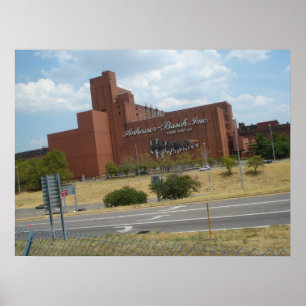 Poster Anheuser-Busch na Rua.