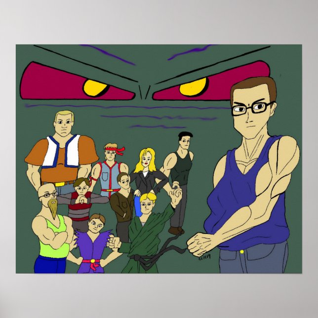 Poster animação de colegas de classe inspirada (Frente)