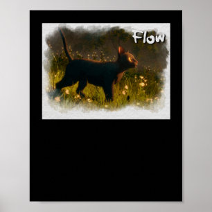 Poster Animação do Filme Cat Flow Adesivo1