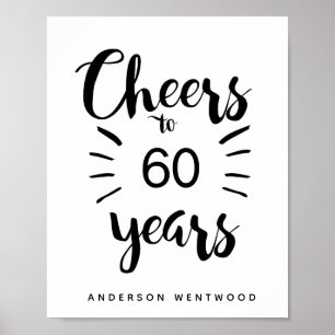 Poster Animações personalizadas para 60 anos