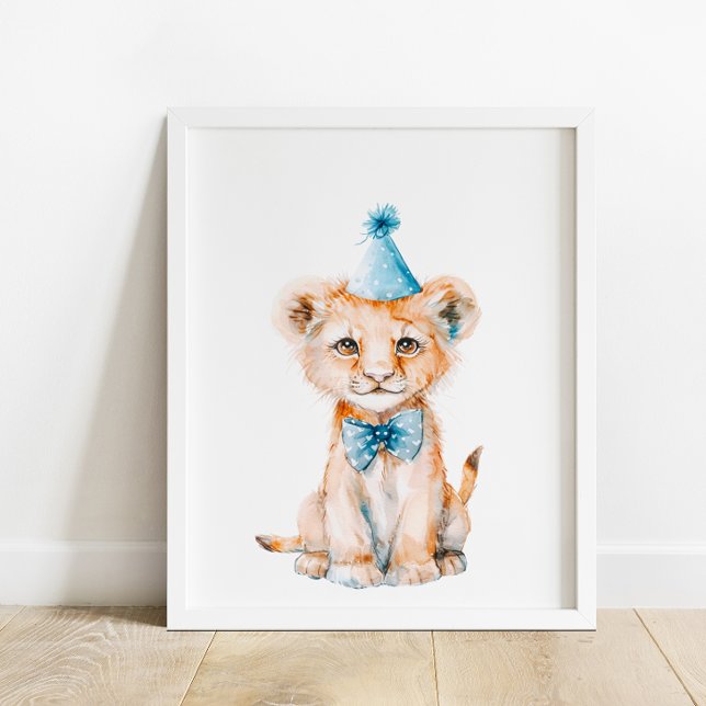 Poster Animais de Leão Selvagem do Partido Safari (Criador carregado)