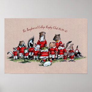 Poster Animais do Big Rock: O Rugby da Faculdade de Tangl