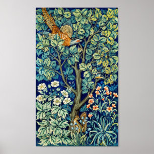 Poster Animais e Flores, Floresta, William Morris