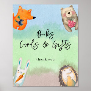 Poster Animais florestais - Cartões de livros e presentes