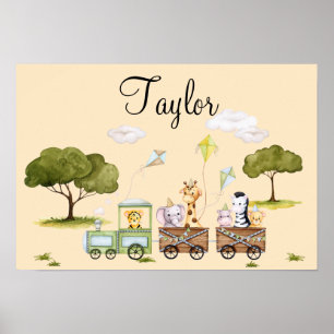 Poster Animais fofos da selva