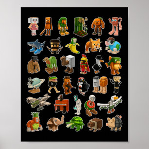 Poster Animais gerados por IA com brainrot italiano Homen