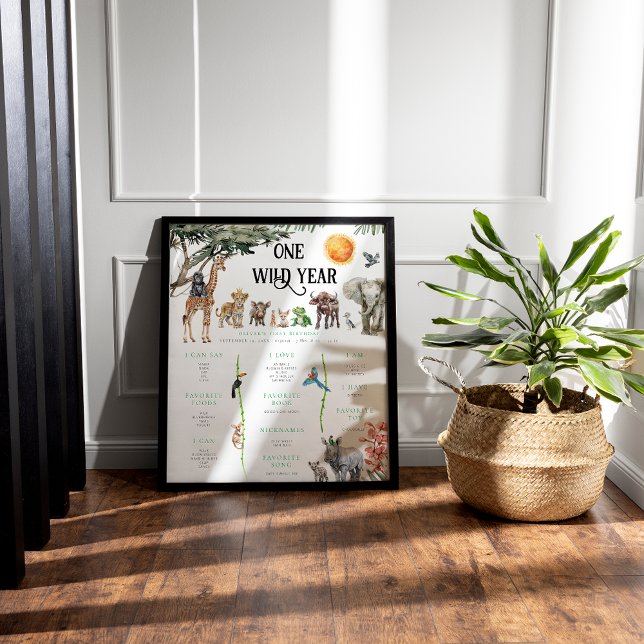 Poster Animais Selvagens do Safari | Marco primeiro anive (Criador carregado)