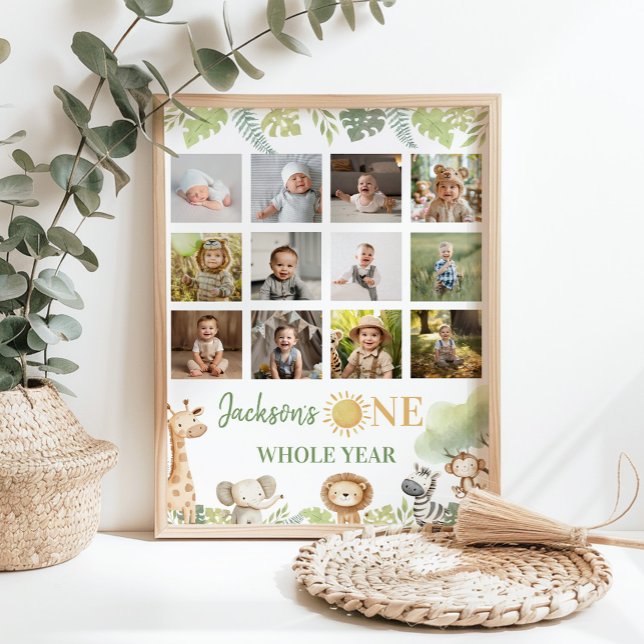 Poster Animais Selvagens Safari No Primeiro Ano Foto Etap (Criador carregado)