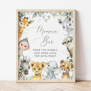 Poster Animais Selvagens, Safari, Selvagem Um, Bar Momosa