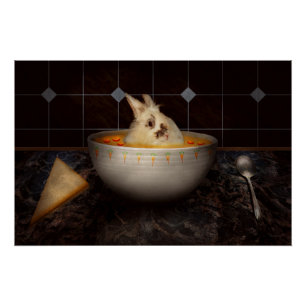 Póster Animal - Coelho - Há uma lebre na minha sopa