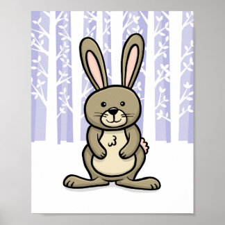 Poster Animal da Floresta Coelho