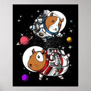 Poster Animal de estimação cósmico do Cavy dos