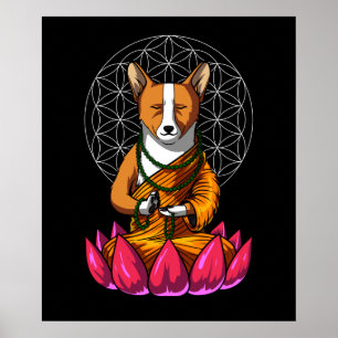 Poster Animal de estimação de Buddha da meditação do 