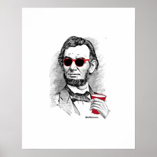 Póster Animal de partido de Abraham Lincoln