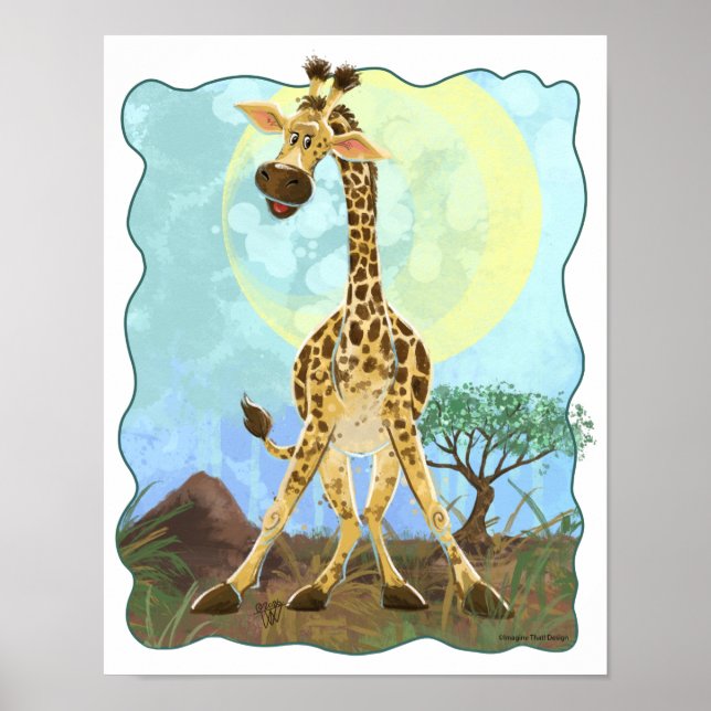 Poster Animal Parade Giraffe (Frente)