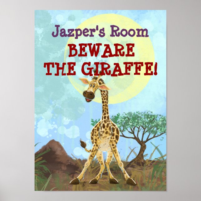 Poster Animal Parade Giraffe (Frente)