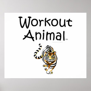 Póster Animal SUPERIOR do exercício