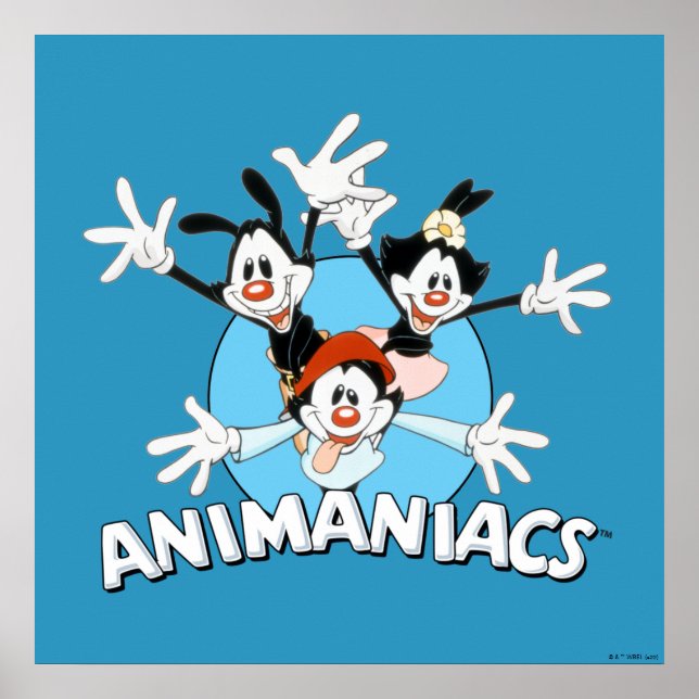 Poster Animaniacs | Warner Siblings Wide Arms (Frente)