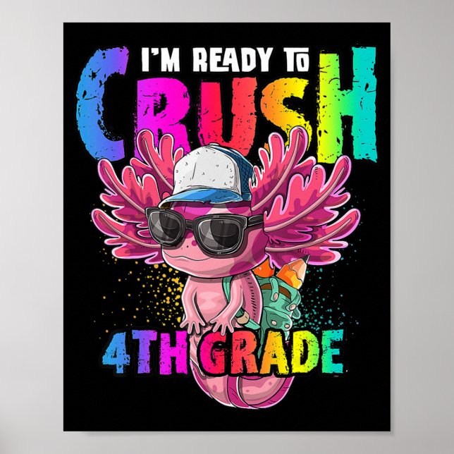 Poster Anime Axolotl Waifu Que Ama Anime Ramen E Sketc (Frente)