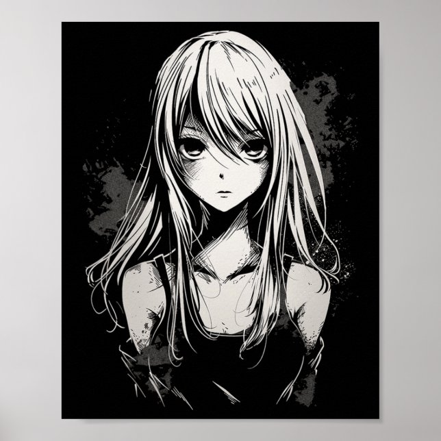 Poster Anime de Arte de Pixel do Anime Manga (Frente)