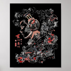 Poster Anime de Arte do Fone de Ouvido Gráfico Anime Mang