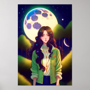 Poster Anime de Lua