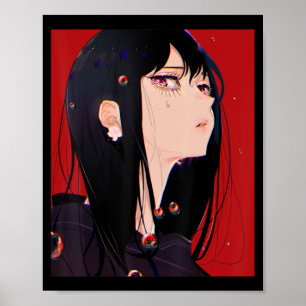 Poster Anime Girl Kawaii Waifu Aestética japonesa Manga O