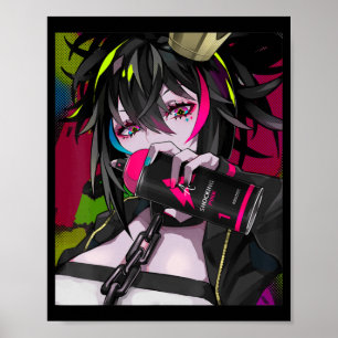 Poster Anime Girl Kawaii Waifu - Estética japonesa Otaku