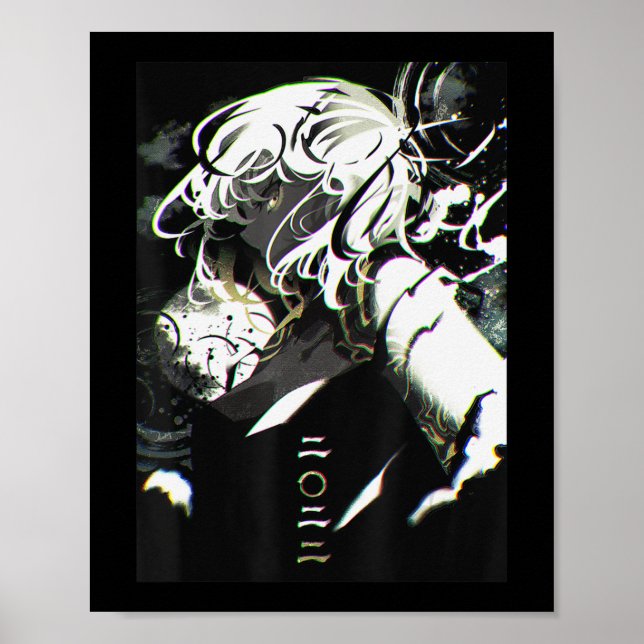 Poster Anime Girl Waifu - Estética japonesa Otaku (Frente)