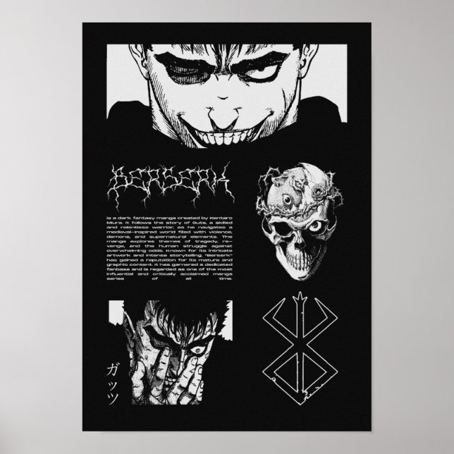 Poster anime, manga, fofo, kawaii, estética, japão, menin (Frente)