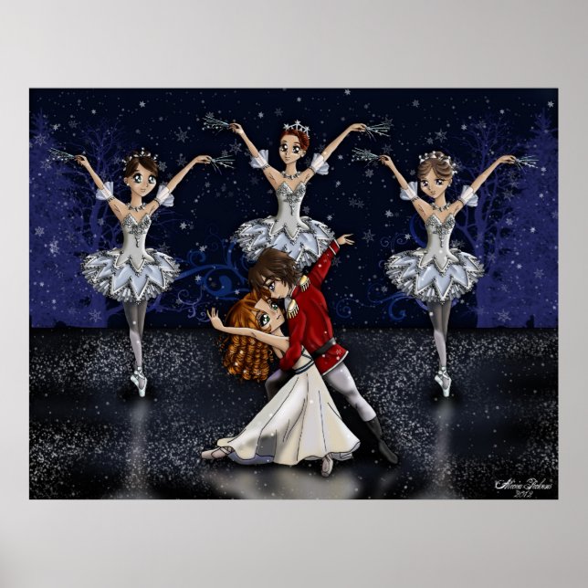 Póster Anime Nutcracker Snowflakes (Frente)