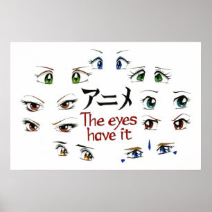 Póster Anime: Os Olhos Têm