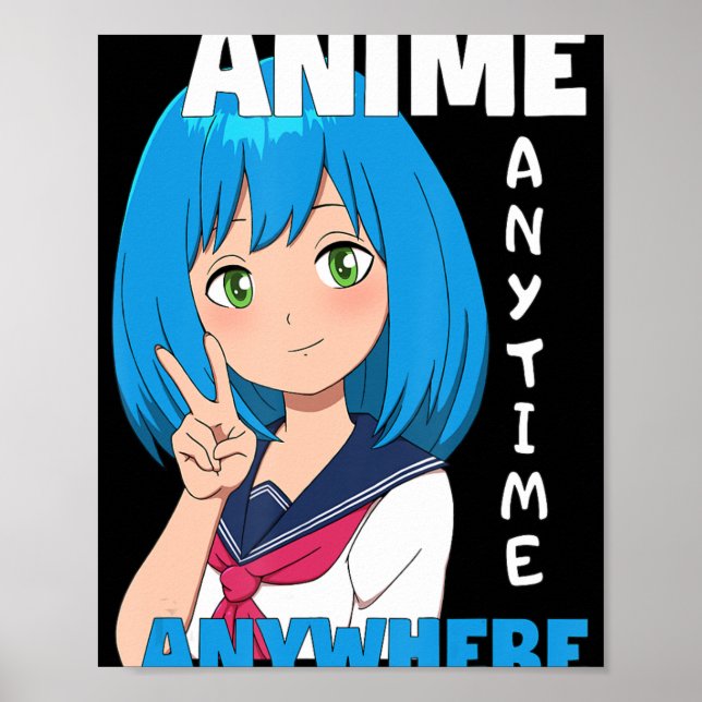 Poster Anime qualquer hora em qualquer lugar (Frente)