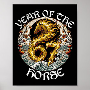 Poster Anime Srit Cavalo de Fogo 2026-7 Zodíaco Mítico An