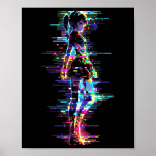 Poster Anime Trabalho de arte com Gráfico de Manga Colori