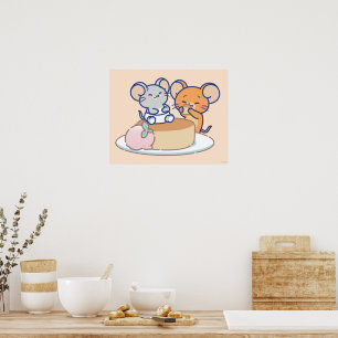 Poster Anime Tuffy e Jerry Cheesecake