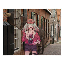 Póster anime, VTuber, V Tuber Dutch town