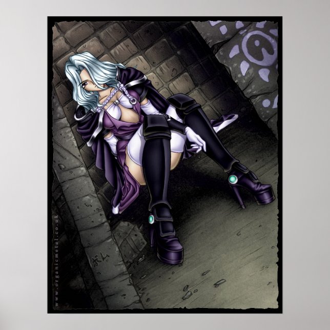 Poster Anime Warrior Girl (Frente)