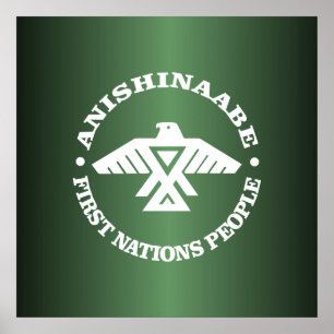 Póster Anishinaabe (Ojibwe, Chippewa)