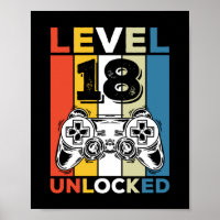 Aniversário 18º Nível Desbloqueado 18 Jogos Vintag
