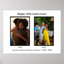 Aniversário da Colagem de Fotos em Preto e Branco