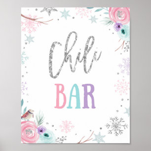 Poster Aniversário da Comida de Chili Winter Onederland G