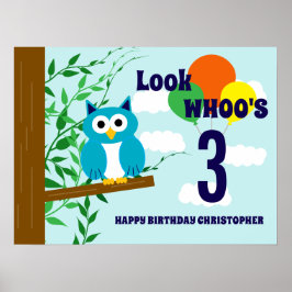 Poster Aniversário da Coruja