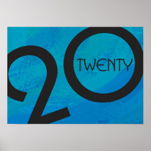 Póster Aniversário da Década Azul