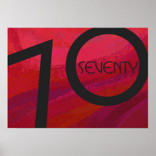 Póster Aniversário da Década Vermelha 70