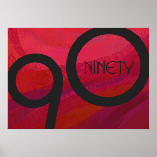 Poster Aniversário da Década Vermelha 90