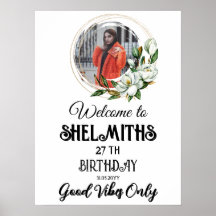 Aniversário da Floral Wreath